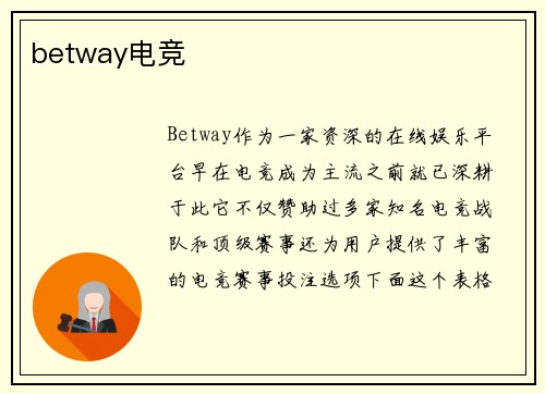 betway电竞