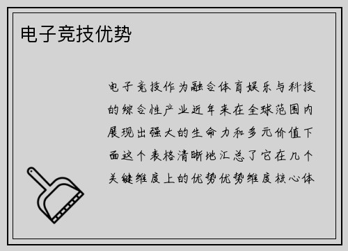 电子竞技优势